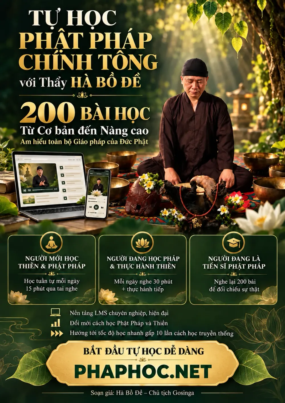Tự học Phật Pháp chính tông với Thầy Hà Bồ Đề